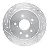 631-68004L Drilled/Slotted Brake Rotor [Silver], 1993-2001 Infiniti/Nissan, Position: Rear Left - image 1