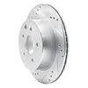 631-68006L Drilled/Slotted Brake Rotor [Silver], 2002-2006 Infiniti/Nissan, Position: Rear Left - image 2