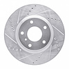 631-68007L Drilled/Slotted Brake Rotor [Silver], 2003-2005 Infiniti/Nissan, Position: Front Left - image 1
