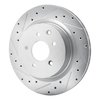 631-68009L Drilled/Slotted Brake Rotor [Silver], 2003-2008 Infiniti/Nissan, Position: Rear Left - image 2