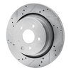 631-68010L Drilled/Slotted Brake Rotor [Silver], 2007-2015 Infiniti/Nissan, Position: Rear Left - image 2