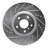 631-68011L Drilled/Slotted Brake Rotor [Silver], 2007-2015 Infiniti/Nissan, Position: Front Left - image 1