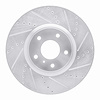 631-68011R Drilled/Slotted Brake Rotor [Silver], 2007-2015 Infiniti/Nissan, Position: Front Right - image 1