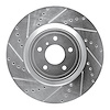 631-68012L Drilled/Slotted Brake Rotor [Silver], Fits Select Infiniti/Nissan, Position: Front Left - image 1