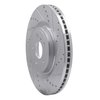 631-68012R Drilled/Slotted Brake Rotor [Silver], Fits Select Infiniti/Nissan, Position: Front Right - image 2