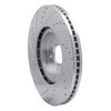 631-68012R Drilled/Slotted Brake Rotor [Silver], Fits Select Infiniti/Nissan, Position: Front Right - image 4