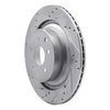 631-68013L Drilled/Slotted Brake Rotor [Silver], Fits Select Infiniti/Nissan, Position: Rear Left - image 2