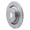 631-68013R Drilled/Slotted Brake Rotor [Silver], Fits Select Infiniti/Nissan, Position: Rear Right - image 2