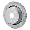 631-68015L Drilled/Slotted Brake Rotor [Silver], Fits Select Infiniti/Nissan, Position: Rear Left - image 2
