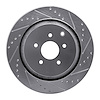 631-68015R Drilled/Slotted Brake Rotor [Silver], Fits Select Infiniti/Nissan, Position: Rear Right - image 1