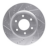 631-68016L Drilled/Slotted Brake Rotor [Silver], Fits Select Infiniti/Nissan, Position: Front Left - image 1
