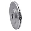 631-68016L Drilled/Slotted Brake Rotor [Silver], Fits Select Infiniti/Nissan, Position: Front Left - image 2