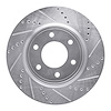631-68016R Drilled/Slotted Brake Rotor [Silver], Fits Select Infiniti/Nissan, Position: Front Right - image 1
