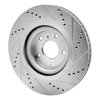 631-68018L Drilled/Slotted Brake Rotor [Silver], Fits Select Infiniti/Nissan, Position: Front Left - image 4