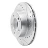 631-72004R Drilled/Slotted Brake Rotor [Silver], 1983-1989 Multiple Makes/Models, Position: Front Right - image 2