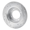 631-72011L Drilled/Slotted Brake Rotor [Silver], 1988-1993 Multiple Makes/Models, Position: Rear Left - image 4