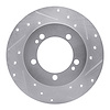 631-72012R Drilled/Slotted Brake Rotor [Silver], 1990-1994 Multiple Makes/Models, Position: Rear Right - image 1