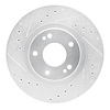 631-72014L Drilled/Slotted Brake Rotor [Silver], 1991-1993 Multiple Makes/Models, Position: Front Left - image 1