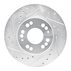 631-72015L Drilled/Slotted Brake Rotor [Silver], 1991-2004 Multiple Makes/Models, Position: Front Left - image 1