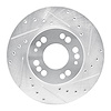 631-72015R Drilled/Slotted Brake Rotor [Silver], 1991-2004 Multiple Makes/Models, Position: Front Right - image 1