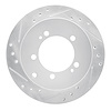631-72016L Drilled/Slotted Brake Rotor [Silver], 1991-1999 Multiple Makes/Models, Position: Rear Left - image 1