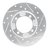 631-72019R Drilled/Slotted Brake Rotor [Silver], 1991-1992 Multiple Makes/Models, Position: Front Right - image 1