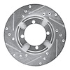 631-72020L Drilled/Slotted Brake Rotor [Silver], 1991-1992 Mitsubishi, Position: Front Left - image 1