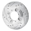 631-72020L Drilled/Slotted Brake Rotor [Silver], 1991-1992 Mitsubishi, Position: Front Left - image 2