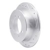 631-72021R Drilled/Slotted Brake Rotor [Silver], 1992-2004 Multiple Makes/Models, Position: Rear Right - image 2
