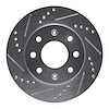 631-72022L Drilled/Slotted Brake Rotor [Silver], 1988-2007 Multiple Makes/Models, Position: Front Left - image 1