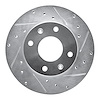 631-72022R Drilled/Slotted Brake Rotor [Silver], 1988-2007 Multiple Makes/Models, Position: Front Right - image 1