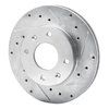 631-72022R Drilled/Slotted Brake Rotor [Silver], 1988-2007 Multiple Makes/Models, Position: Front Right - image 2