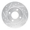 631-72024L Drilled/Slotted Brake Rotor [Silver], 1992-2000 Multiple Makes/Models, Position: Front Left - image 1