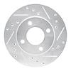 631-72024R Drilled/Slotted Brake Rotor [Silver], 1992-2000 Multiple Makes/Models, Position: Front Right - image 1