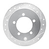 631-72030R Drilled/Slotted Brake Rotor [Silver], 1997-2004 Mitsubishi, Position: Rear Right - image 1