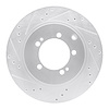 631-72032L Drilled/Slotted Brake Rotor [Silver], 1993-1999 Multiple Makes/Models, Position: Rear Left - image 1
