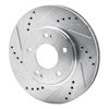 631-72034L Drilled/Slotted Brake Rotor [Silver], 2000-2012 Multiple Makes/Models, Position: Front Left - image 2