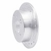 631-72038R Drilled/Slotted Brake Rotor [Silver], 2004-2012 Mitsubishi, Position: Rear Right - image 2