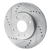 631-72039L Drilled/Slotted Brake Rotor [Silver], 2004-2004 Mitsubishi, Position: Front Left - image 2