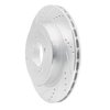 631-72042L Drilled/Slotted Brake Rotor [Silver], 2008-2015 Mitsubishi, Position: Rear Left - image 2