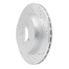 631-72042R Drilled/Slotted Brake Rotor [Silver], 2008-2015 Mitsubishi, Position: Rear Right - image 2