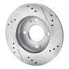 631-72045L Drilled/Slotted Brake Rotor [Silver], 2014-2015 Mitsubishi, Position: Front Left - image 4