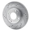 631-72046L Drilled/Slotted Brake Rotor [Silver], 2012-2017 Mitsubishi, Position: Front Left - image 2