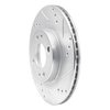 631-72046R Drilled/Slotted Brake Rotor [Silver], 2012-2017 Mitsubishi, Position: Front Right - image 2