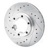 631-72051L Drilled/Slotted Brake Rotor [Silver], 1987-1989 Multiple Makes/Models, Position: Front Left - image 2