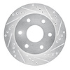 631-72052R Drilled/Slotted Brake Rotor [Silver], 1986-1995 Multiple Makes/Models, Position: Front Right - image 1