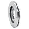 631-72056L Drilled/Slotted Brake Rotor [Silver], 1994-2000 Mitsubishi, Position: Front Left - image 4