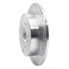 631-72060R Drilled/Slotted Brake Rotor [Silver], 2004-2011 Mitsubishi, Position: Rear Right - image 2