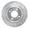 631-72069L Drilled/Slotted Brake Rotor [Silver], Fits Select Multiple Makes/Models, Position: Front Left
