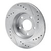 631-73001L Drilled/Slotted Brake Rotor [Silver], 1985-1991 Audi/Volkswagen, Position: Rear Left - image 4